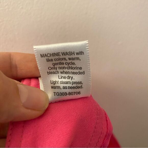 Pendleton hot Pink Dragonfly Embroidered whimsy fairycore cotton Skirt Size 14 - Picture 7 of 8